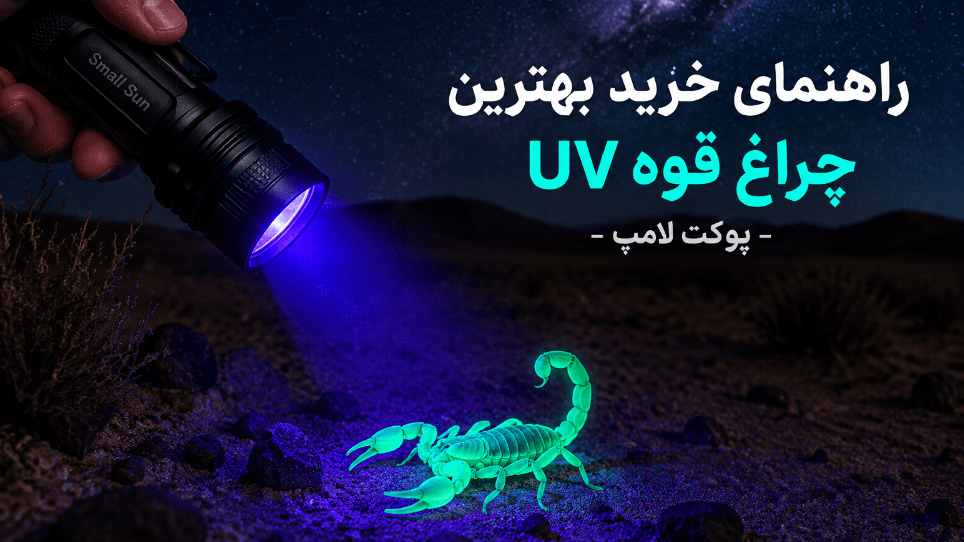 راهنمای خرید بهترین چراغ قوه UV برای عقرب یابی